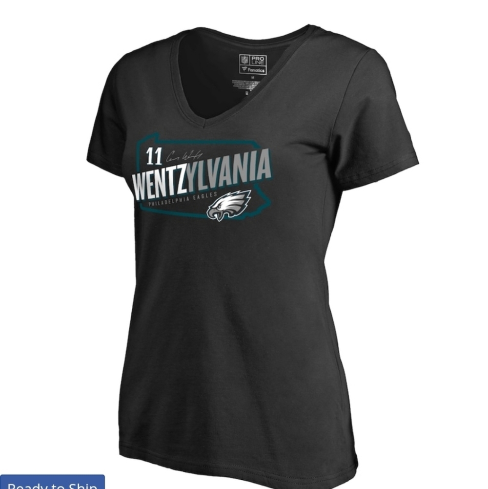 NWT Wentz Philadelphia Eagles Tee - Picture 2 of 3